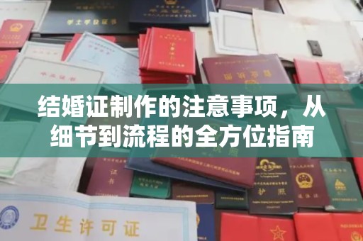 秦淮结婚证制作的注意事项，从细节到流程的全方位指南