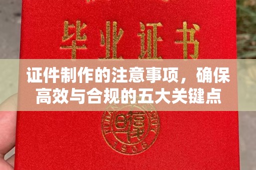 秦淮证件制作的注意事项，确保高效与合规的五大关键点