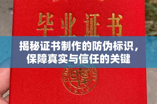 秦淮揭秘证书制作的防伪标识，保障真实与信任的关键