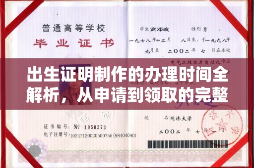 秦淮出生证明制作的办理时间全解析，从申请到领取的完整指南